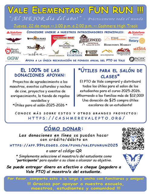 Fun Run Flyer-Spanish